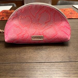 New without Tags.  Consuela Medium Coral Snake Print Cosmetic Case